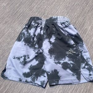 Boys Adidas camo shorts—black and gray size XS(7)